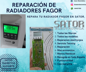 Reparacion radiador fagor en Alicante Sator (1)