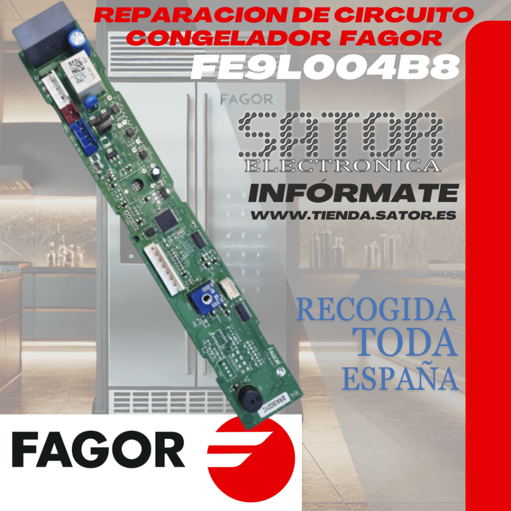 Reparación circuito congelador Fagor fe9l004B8